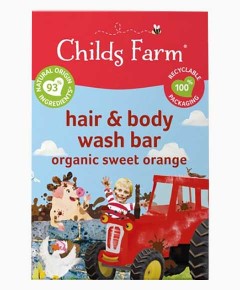 Childs Farm Hair And Body Wash Bar With Organic Sweet Orange