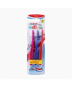 Aquafresh Toothbrush Kids Triple Pack Soft Bristles