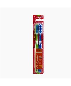 Colgate Double Action Medium Toothbrush 2 Value Pack