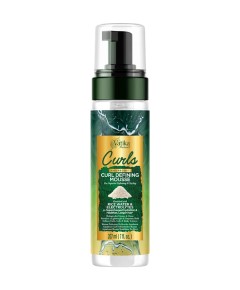 Vatika Naturals Curls Aquaboost Curl Defining Mousse With Rice Water And Electrolytes