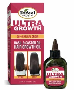 Difeel 99 Percent Natural Ultra Growth Basil And Castor Oil Hair Growth Oil