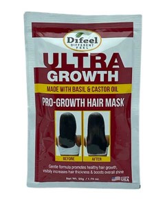 Difeel Ultra Growth  Hair Mask With Basil And Castor Oil Sachet
