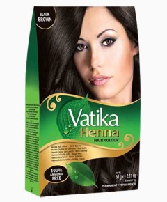 Vatika Henna Permanent Hair Color Black Brown