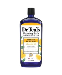 Dr Teals Foaming Bath With Pure Epsom Salt Prebiotic Lemon Balm