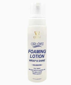 Ebin New York Curl And Twist Foaming Lotion Wrap And Shine Volumizing