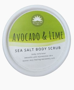 Avocado And Lime Sea Salt Body Scrub