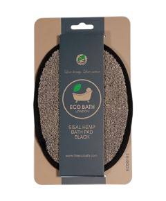 Sisal Hemp Bath Pad Black