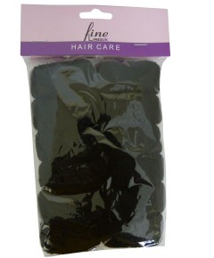 Fine Linesuk Plain Black Mini Donut 6015