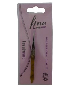 Fine Linesuk Tweezer Chrome Plated Pointed