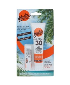 Malibu Face Cream And Lip Care Balm 30SPF Duo Set