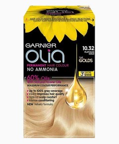 Olia Permanent Hair Color 10.32 Platinum Gold