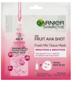 Skin Active Fruit AHA Shot Fresh Mix Tissue Mask