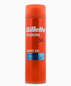 Fusion 5X Action Moisturising Shave Gel With Cocoa Butter