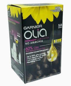 Olia Permanent Hair Color 5.0 Brown