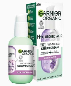 Organic Hyaluronic Acid 2In1 Anti Aging Serum Cream