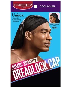 Jumbo Spandex Unisex Dreadlock Cap Black HDR01