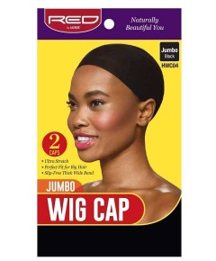 Jumbo Wig Cap Black HWC04 