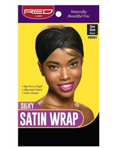 Silky Satin Wrap Black HWR01