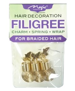 Magic Collection Filigree Spring Tube Decoration FILISPRO05GOL