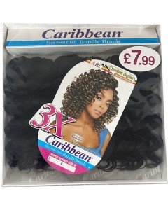 Boho Caribbean X3 Halo Curl Bundle Braids CB3P02