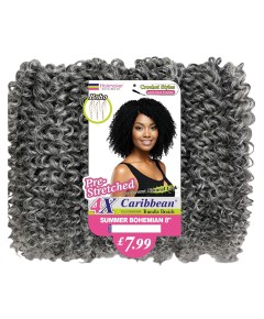 Boho Caribbean X4 Pre Stretched Summer Bohemian Bundle Braids