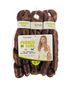 Boho French Curl X3 Synthetic Pre Stretched Braids