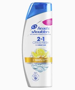 Head And Shoulders 2 In 1 Citrus Fresh Anti Dandruff Shampoo And Conditioner