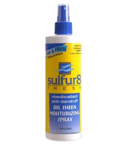 Sulfur 8 Medicated Anti Dandruff Oil Sheen Moisturizing Spray