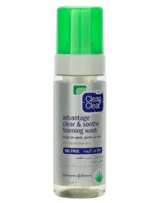 Clean And Clear Advantage Clear And Soothe Foaming Wash