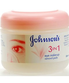 Johnsons 3 in 1 Eye Makeup Removal Pads