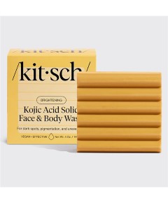 Kitsch Brightening Kojic Acid Solid Face And Body Wash Bar