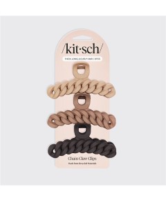 Kitsch Chain Claw Clip 3Pc Set Neutral