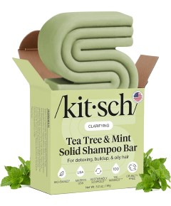 Kitsch Clarifying Tea Tree And Mint Solid Shampoo Bar