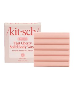 Kitsch Cleansing Tart Cherry Solid Body Wash Bar