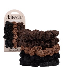 Kitsch Extra Gentle Ruched Lace Scrunchies
