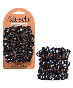 Kitsch Extra Gentle Ruched Satin Scrunchies Ghosts And Pumpkins
