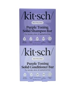 Kitsch Neutralizing Purple Toning Shampoo And Conditioner Bar Set
