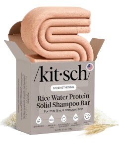 Kitsch Strengthening Rice Water Protein Solid Shampoo Bar