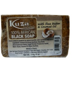 100 Percent African Black Soap With Shea Butter And Coconut Oil