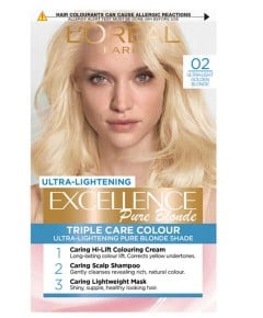 Excellence Pure Blonde 02 Ultra  Golden Blonde Hair Colour