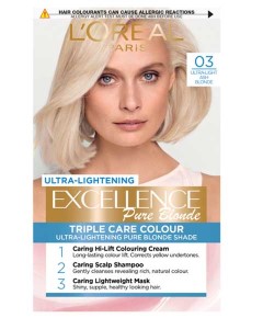 Excellence Pure Blonde 03 Ultra-Light Ash Blonde Permanent Hair Colour
