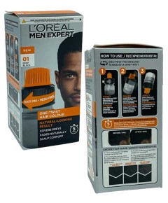 Men Expert One Twist Hair Colour 01 Deep Black