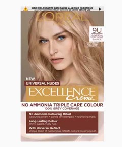 Excellence Creme No Ammonia Triple Care Hair Colour 9U Universal Very Light Blonde