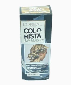 Colorista Metallic Grey Hair Makeup For Blondes