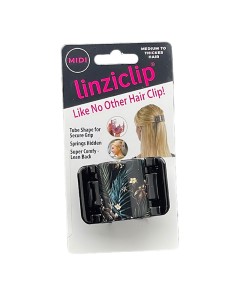 Linzi Hair Clip Floral Black
