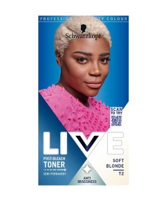 Live Post Bleach Toner Semi Permanent Soft Blonde T2