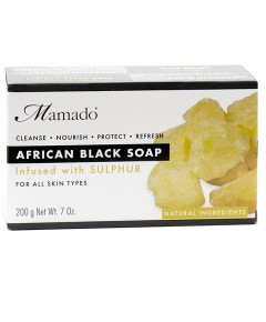 African Black Soap Infused With Sulphur