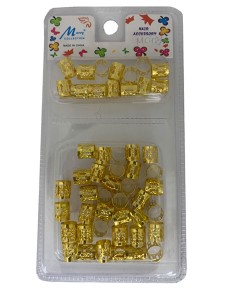Murry Collection Metal Tube Clip Gold MC40G