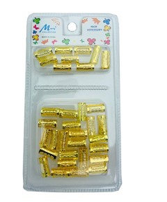 Murry Collection Metal Tube Clip Gold MC41G