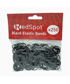 Red Spot Black Elastic Bands